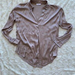 Lush long sleeve silky blouse